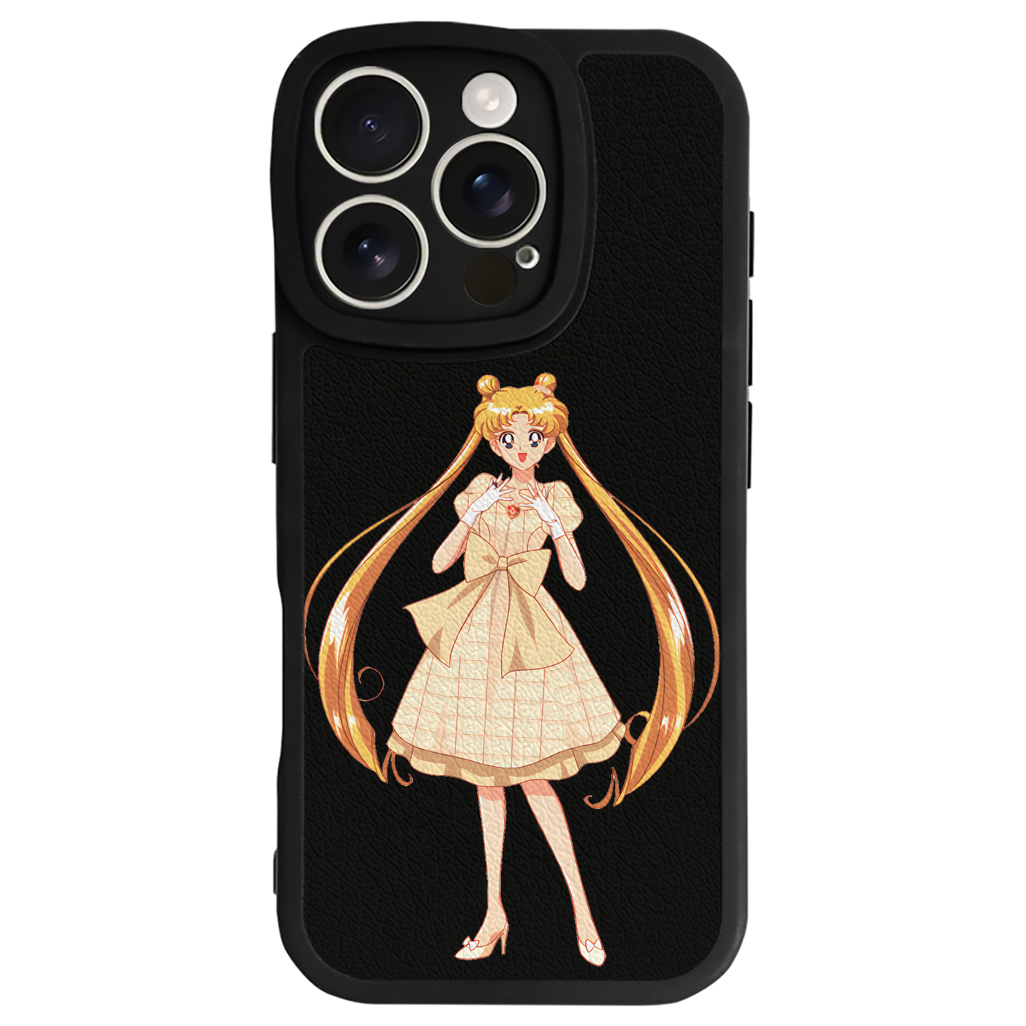 （画像用） 美少女戦士セーラームーン 愛野 美奈子 あいの みなこ Sailor Moon Aino Minako 【iPhone 16シリーズ対応】シリコンスマホケース（レザー調） 材質：シリコン